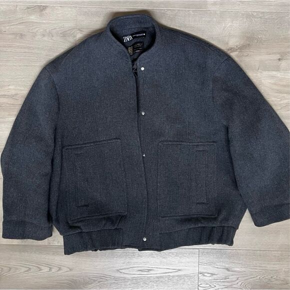 Zara viral premium wool bomber jacket - Picture 6 of 7